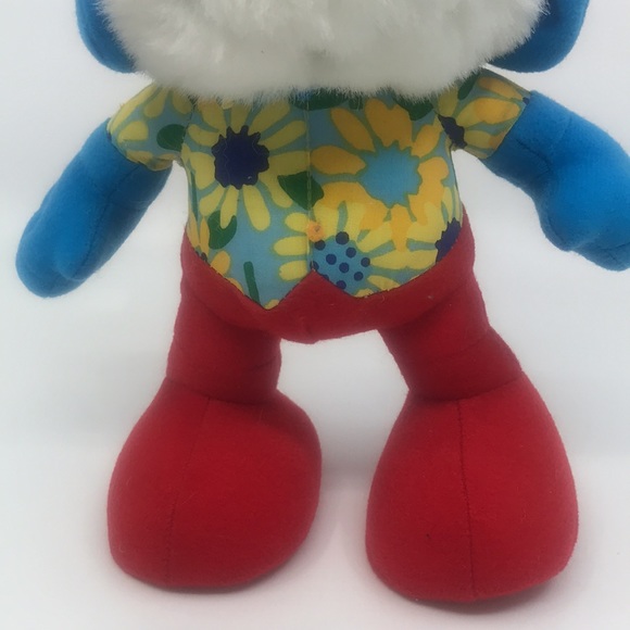 Peyo 1996 Papa Smurf Plush - Picture 3 of 7